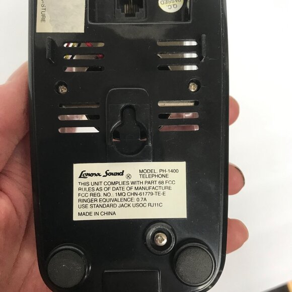 Lenoxx Sound PH-1400 Telephone Clear Transparent TESTED & WORKS! Phone - Picture 6 of 6